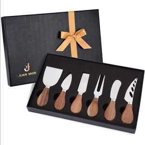 Stainless Steel Cheese & Charcuterie Knife - Set of 6 NIB New In Box